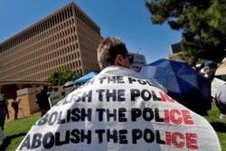 Protesters rally, June 3, 2020, in Phoenix, demanding that the Phoenix City Council defund the Phoenix Police Department.