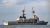 FILE - A Philippines Navy ship is anchored before a multilateral naval exercise at Denpasar, in Indonesia's Bali island on Feb. 15, 2025. The Philippines has detected foreign attempts to access intelligence data. 