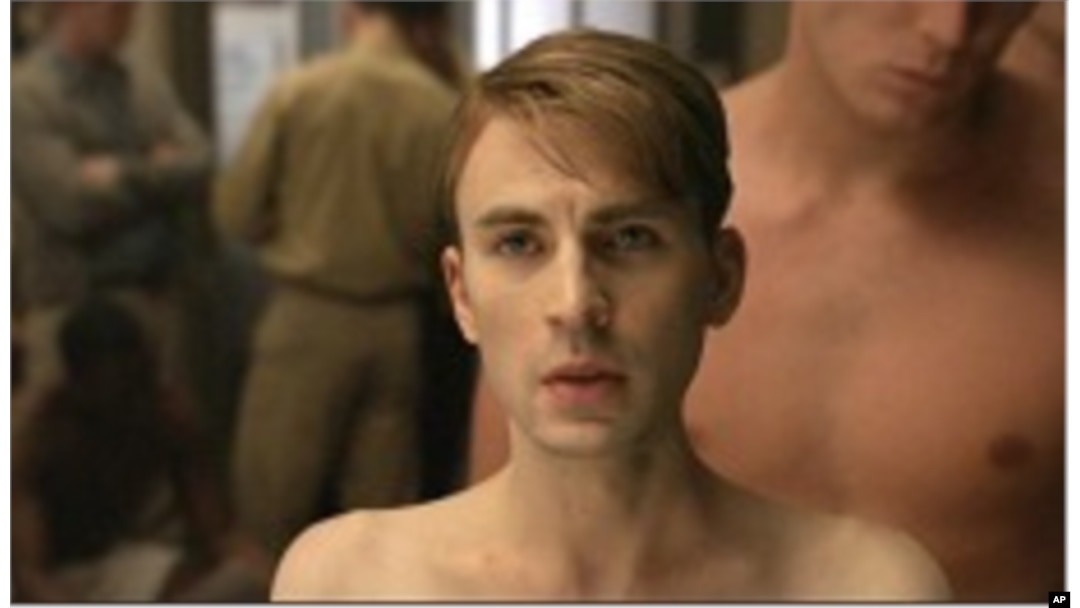 Chris Evans as Steve Rogers aka Captain America in "Captain America: The First Avenger"