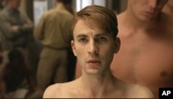 Chris Evans as Steve Rogers aka Captain America in "Captain America: The First Avenger"