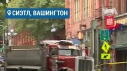 Самосвал влезался в Subway