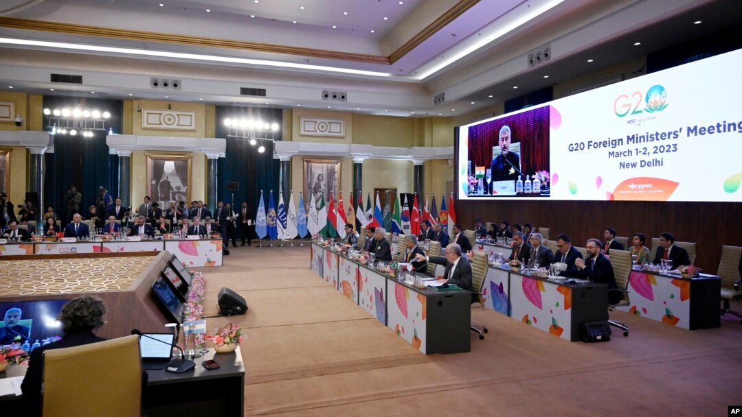G20 Dışişleri Bakanları toplantısı Hindistan'ın başkenti Yeni Delhi'de yapılıyor