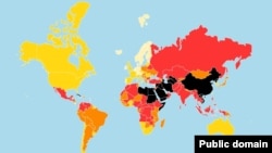 在2019年无国界记者(RSF)世界新闻自由指数中，中国进一步下滑，在180个国家中排名177。