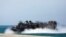 FILE - A Landing Craft Air Cushion (LCAC) vehicle is pictured during the amphibious landing exercises of the U.S.-Philippines war games promoting bilateral ties at a military camp in Zambales province, Philippines, April 11, 2019.