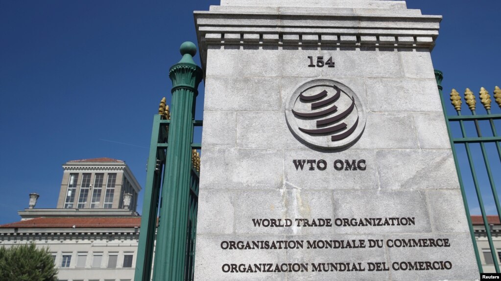 Trụ sở Tổ chức Thương mại Thế giới (WTO) ở Geneva, Switzerland, ngày 2/6/2020.