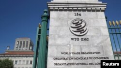 Markas besar Organisasi Perdagangan Dunia (WTO) di Jenewa, Swiss, 2 Juni 2020. (Foto: dok).