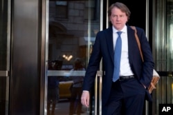 FILE - Attorney Donald McGahn, seen in New York, is the White House counsel.