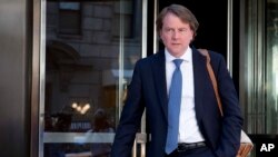 Kuasa Hukum Gedung Putih, McGahn, di New York, 9 Juni 2016 (Foto:dok)