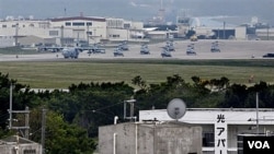 Pangkalan Marinir Amerika di Ginowan, Okinawa, Jepang (Foto: dokumentasi 2009).