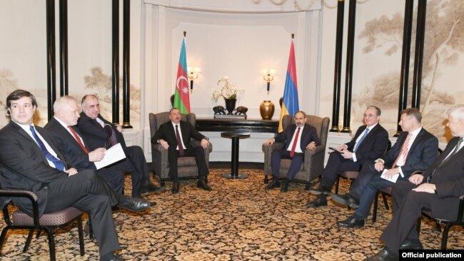 İlham Əliyev və Nikol Paşinyan ATƏT-in Minsk Qrupunun həmsədrləri ilə birgə