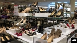 FILE photo shows shoes including Ivanka Trump brand shoes being sold at a Macy's store.