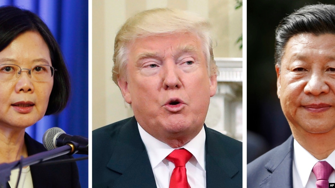 Predsednica Tajvana Cai Ing-ven, novoizabrani predsednik SAD Donald Tramp i kineski predsednik Ši Đinping