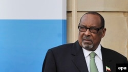 Le président du Somaliland Ahmed Silanyo arrive à Lancaster House pour la Conférence sur la Somalie à Londres, la Grande-Bretagne, le 23 février 2012. epa / ANDY RAIN