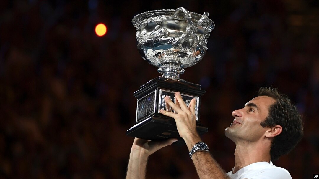 Petenis Swiss Roger Federer juara Australia Terbuka 2018 setelah mengalahkan petenis Martin Cilic dari Kroasia.