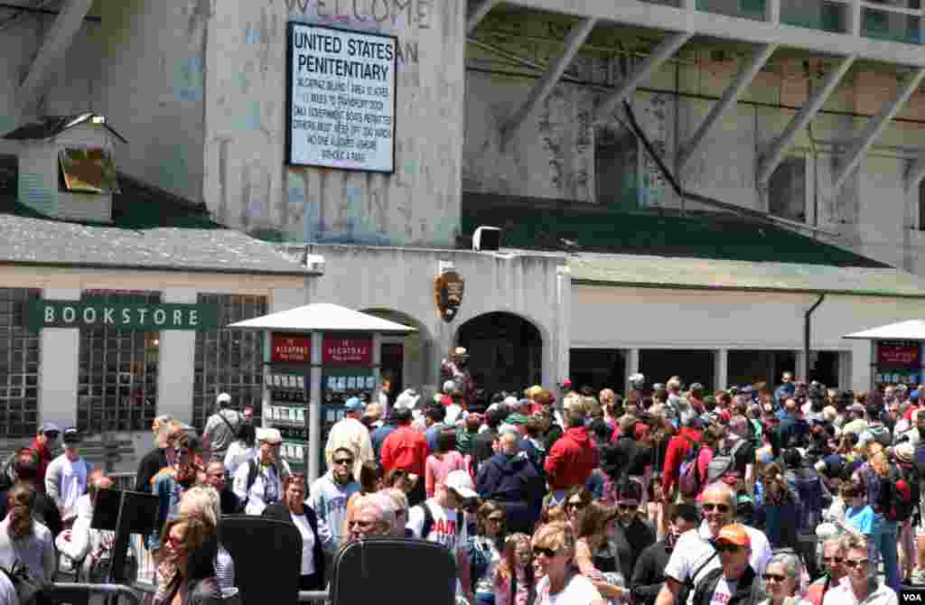 About 5,000 visit Alcatraz each day. 