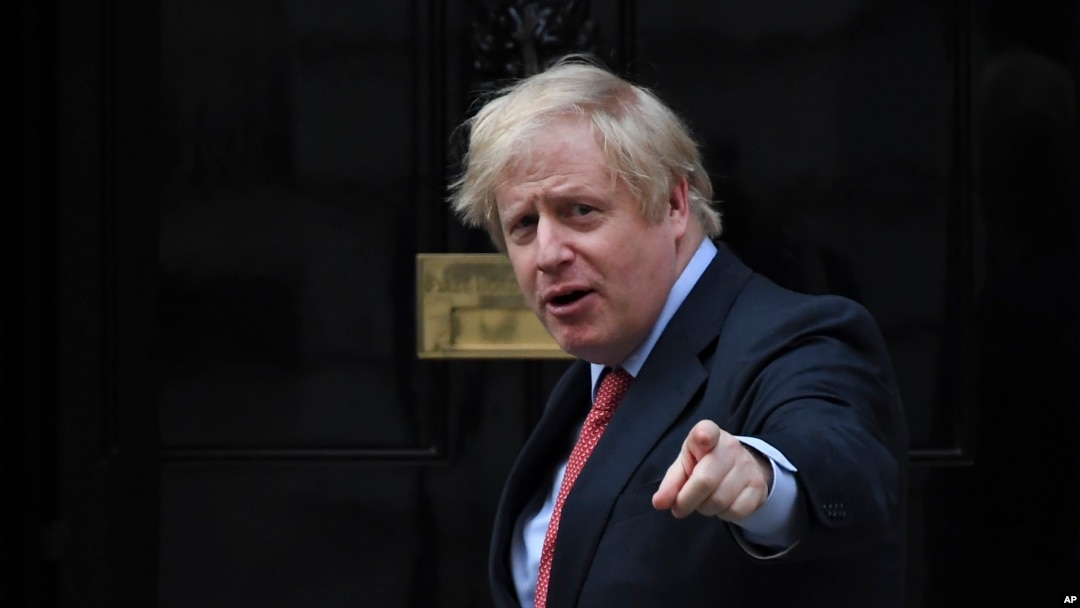 英國首相約翰遜。 (資料照片)