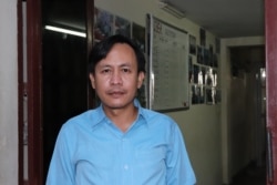 Vorn Pao, president of the Independent Democracy of Informal Economic Association (IDEA), said the coronavirus crisis posed a real threat to the livelihoods of the 12,000 members, April 17, 2020. (Phorn Bopha/VOA Khmer)