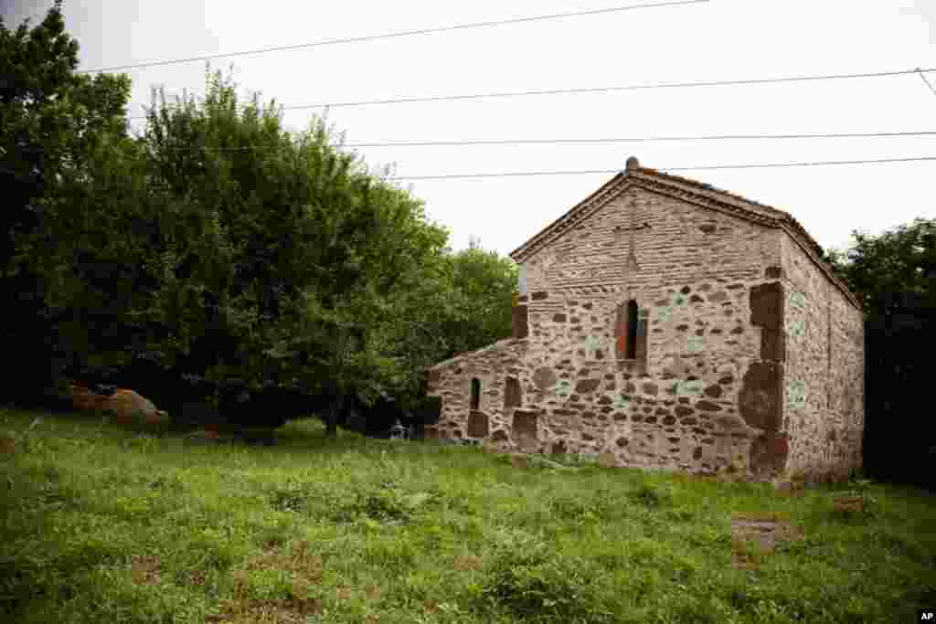 Villagers took refuge in this church during the bombings in August of 2008. (Yuli Weeks for VOA)