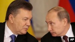 Виктор Янукович и Владимир Путин 