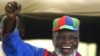 FILE - Namibian and ruling Swapo party President Sam Nujoma speaks during an election rally in Windhoek, Namibia, Nov. 13, 2004. 