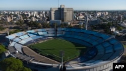 (FILES) Stadion Centenario di Montevideo, 15 November 2021. Maroko, Portugal dan Spanyol akan menjadi tuan rumah bersama untuk Piala Dunia 2030. (Nicolas GARCIA / AFP)