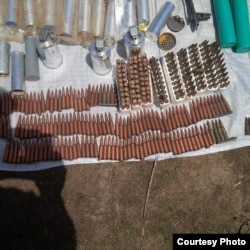 Ammunition seized by the Nigerian military during an operation in Balmo forest. (Nigerian Ministry of Defense)