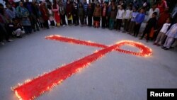 Peringatan Hari AIDS Sedunia di Nepal, November 2016. (Foto:dok)