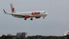 Pesawat Lion Air Tergelincir ke Laut di Bali