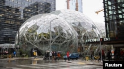 Kantor pusat Amazon di Seattle, Washington (foto: ilustrasi). 