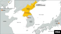 북한 핵실험장이 위치한 함경북도 길주군 풍계리.
