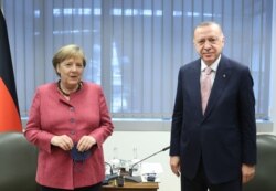 Almanya Başbakanı Angela Merkel ve Cumhurbaşkanı Recep Tayyip Erdoğan