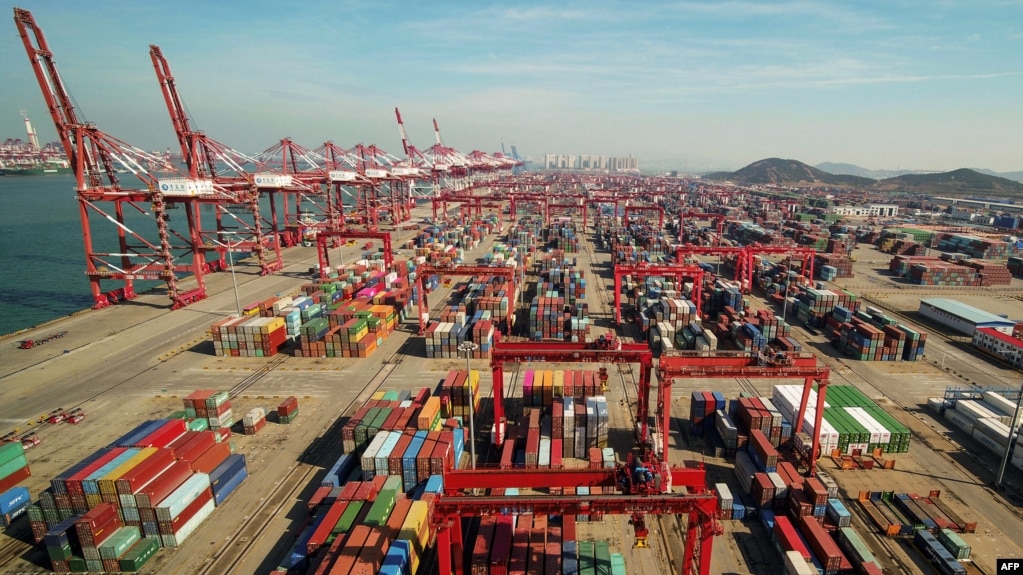 Một cảng ở tỉnh Sơn Đông, Trung Quốc (ảnh tư liệu, tháng 11/2018).