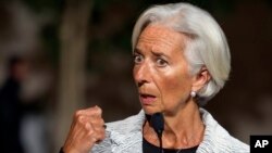 Direktur Pelaksana IMF Christine Lagarde mengatakan pemulihan ekonomi global mengecewakan (foto: dok).