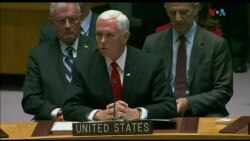 Pence: "Es hora de que la ONU hable"