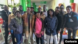 Grupo de estudantes guineenses a estudar em Portugal