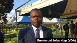 Achille Wankeu, forestier et auteur de l’étude sur la production et l’exportation du bois au Cameroun à Yaoundé, le 15 novembre 2019. (VOA/Emmanuel Jules Ntap)