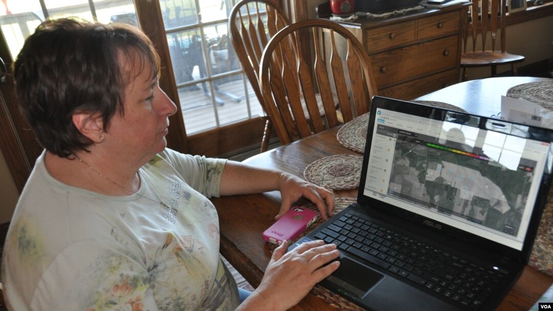 Shelley Finfrock has been testing Climate Basic to check the accuracy of its rainfall estimates and other features. (V. LaCapra/VOA) 