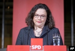 SPD başkanlığından istifa eden Andrea Nahles