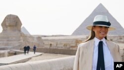 Melania Trump a Masar