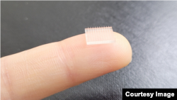 Scientists at Stanford University and University of North Carolina at Chapel Hill used 3D printing technology to create a vaccine patch. (Photo Credit: University of North Carolina at Chapel Hill)