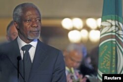 Kofi Annan, au Caire, le 8 mars 2012