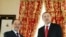 Turkish Prime Minister Tayyip Erdogan (R) and Kurdistan Region President Masoud Barzani shake hands before their meeting in Istanbul, April 19, 2012.