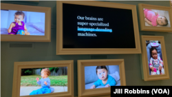 Babies learning language gallery at Planet Word, Washington DC