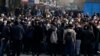 Anti-government protesters attend a demonstration blaming the government for the delayed announcement of the unintentional downing of a Ukrainian plane last week, at the Tehran University campus in Tehran, Iran, Tuesday, Jan. 14, 2020.