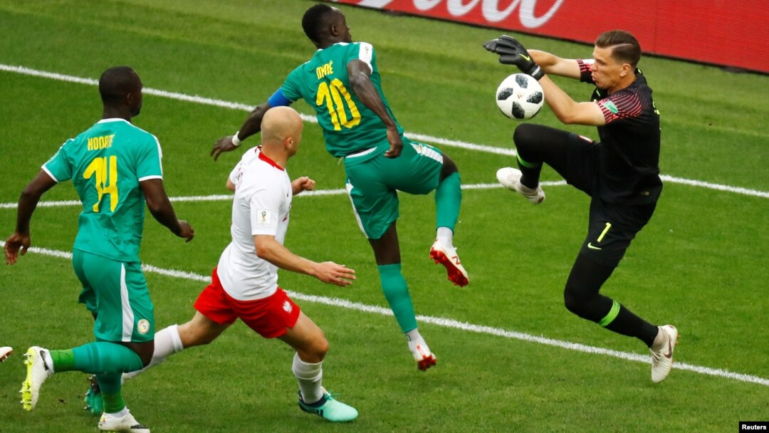 Một pha phản công của đội tuyển Senegal.