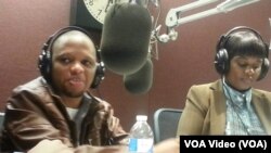 Mwana FA akiwa katika studio za Sauti ya Amerika-VOA, Washington DC