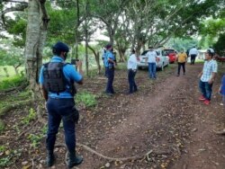 La Policía Nacional de Nicaragua asedia reunión del opositor Félix Maradiaga. Foto cortesía de Unidad Nacional