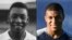L'attaquant brésilien Pelé, à droite, à Colombes, banlieue de Paris, le 13 juin 1961 et l'attaquant français Kylian Mbappe à Istra, à l'ouest de Moscou, le 27 juin 2018, sur une combinaison de photos.
