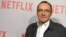 FILE - Kevin Spacey arrives at the Samuel Goldwyn Theater in Beverly Hills, Calif., April 27, 2015. Netflix says Spacey is out at "House of Cards" after a series of allegations of sexual harassment and assault and it is cutting all ties with Spacey.