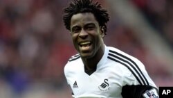 Wilfried Bony zai bar Swansea City zuwa Manchester City a kan albashin Fam Dubu 75 kowane sati daya!